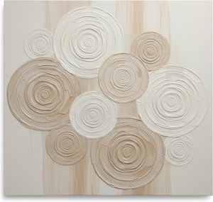 Ethereal Echoes Of Ivory: A Monumental Study In Sculptural Impasto And Serene Motion — David Moreau