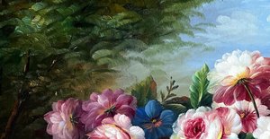 Romantic Floral Still Life With Roses