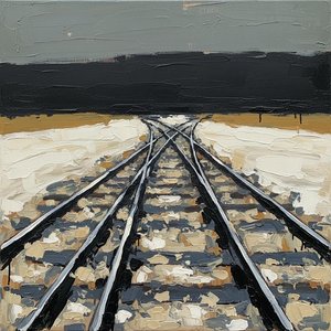 Convergence Of The Somber Path: A Singular Study In Graphite And Ochre — Jacques Villedieu