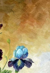 Baroque Floral Still Life With Roses And Lilies