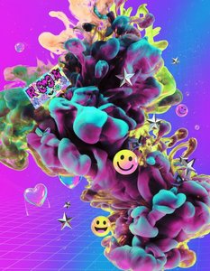 Prismatic Surge: An Iconography Of Digital Euphoria — Henri Colin, Contemporary