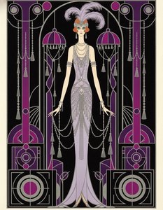 Magenta Plumage And Silver Beaded Geometry — Valentin Laurent De Courcey