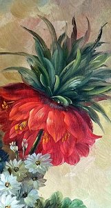 Baroque Floral Still Life With Roses And Peonies
