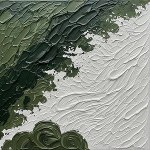 Fragmented Shadows And Cresting White: A Monumental Study In Impasto Tension — David Moreau