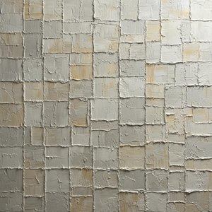 Monolithic Fragments In Alabaster: A Sculptural Study Of Timeless Geometric Serenity — David Moreau, Plaster & Texture Art