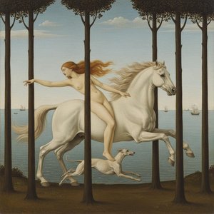 The Ethereal Gallop: A Vision In Alabaster And Gold — Marc Duvallier