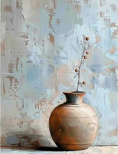 Solitude In Silver And Ochre: A Meditative Study Of Weathered Textures — David Moreau, Plaster & Texture Art