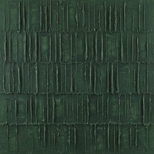 Monolithic Echoes In Forest Moss: A Sculptural Study Of Rhythmic Verdant Shadows — David Moreau, Plaster & Texture Art