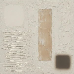 Layered Monoliths Amidst Textured Cream Striations — David Moreau