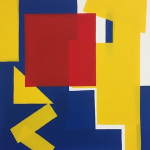 Primary Equilibrium: A Monumental Study Of Geometric Tension And Translucent Planes — Jean-paul Blanchet, Hard-edge Pop