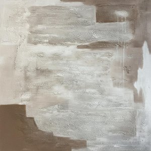 Ethereal Strata Of Silent Stone In Muted Tones Of Timeless Serenity — David Moreau, Plaster & Texture Art