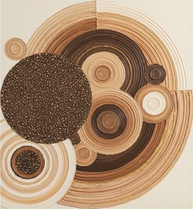 Echoes Of Earth: A Monolithic Study In Concentric Rhythms And Timeless Texture — David Moreau, Plaster & Texture Art