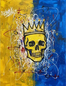 Sovereign Chaos: A Monarchy Of Splattered Gold And Ultramarine Shadows — Laurent Girard
