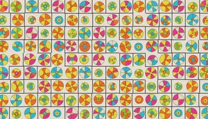 Chromatic Rhythms in a Prismatic Grid of Infinite Radial Symmetry