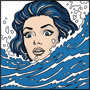 Submerged Reverie In Ben-day Blue: A Singular Vision — Marc Duvallier