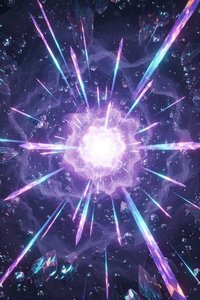 Crystalline Singularity: A Radiant Emergence — Hélène Dubois