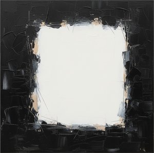 Fragmented Silence: A Monumental Study Of Shadow And Fractured Light — Laurent Fabre, Neo-abstract Art