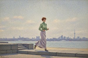 Solace in Motion: A Pointillist Promenade