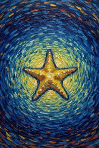 Celestial Radiance In The Azure Vortex — Camille Guérin