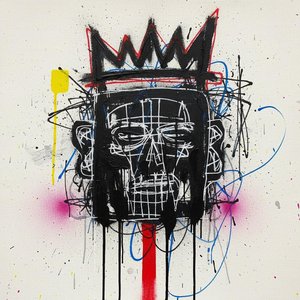 Monarch Of Chaos: A Singular Vision Of Fragmented Shadows And Crimson Crown — Laurent Girard