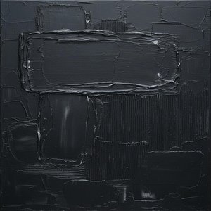 Monolithic Shadows: A Sculptural Study Of Obsidian Forms And Fractured Midnight Textures — David Moreau, Contemporary Abstract