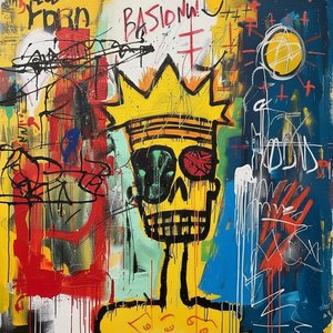 Sovereign Of Chaos: A Visceral Monarchy In Primordial Red And Blue — Laurent Girard