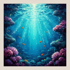 Luminous Descent Through Cerulean Depths And Radiant Coral Sanctuaries — Laurent Blanc