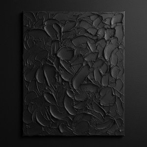 Obsidian Shadows: A Monumental Study Of Sculptural Form And Melancholic Texture — David Moreau