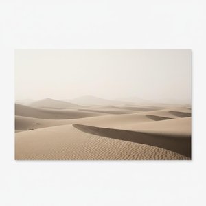 Ethereal Undulations Of Sand Beneath A Veil Of Silent Atmospheric Mist — Laurent Roche