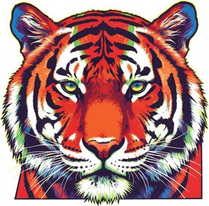 Radiant Primal Majesty: A Singular Vision Of Electric Tiger Symmetry — Caroline Pelletier