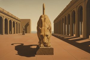 The Silent Sentinel Of The Ochre Meridian — Jacques Villedieu