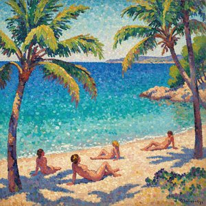 Lumière de l'Éden: A Pointillist Study in Serenity