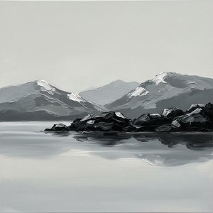 Monolithic Silence: A Sculptural Study Of Midnight Peaks And Reflective Shadows — Laurent Roche