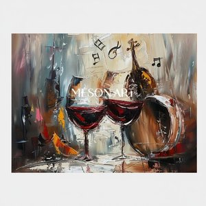 Resonance Of Burgundy: A Spontaneous Symphony Of Oak And Crimson Glass — Christian Noiret