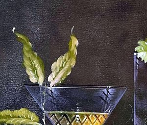 Baroque Fruit Still Life With Blue Bowl
