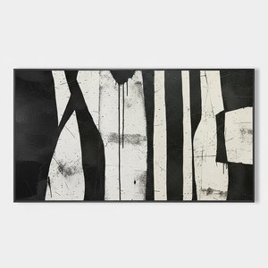 Rhythmic Intersections Of Shadow And Structure In Monochromatic Planes — Christian Noiret, Contemporary Abstract Painting