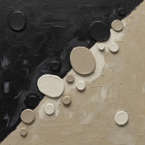 Fragmented Horizons: A Monolithic Study Of Obsidian Shadows And Sculptural Sand Discs — David Moreau