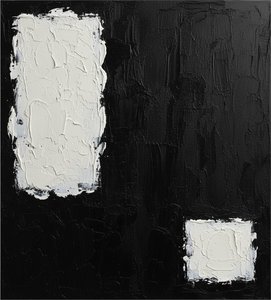 Monolithic Fragments In Eternal Void: A Singular Study Of Light And Shadow — Laurent Fabre, Neo-abstract Art