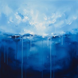 Celestial Descent: An Ethereal Monochromatic Study Of Light And Midnight Gravity — Christian Noiret