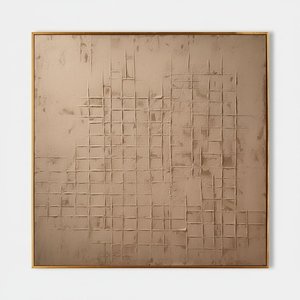 Monolithic Echoes In Sand: A Singular Study Of Geometric Relief And Tactile Serenity — David Moreau, Plaster & Texture Art