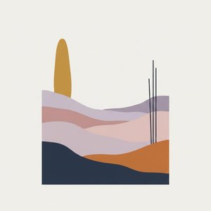 Ethereal Strata Of Ochre And Navy In A Meditative Abstract Landscape — Laurent Fabre