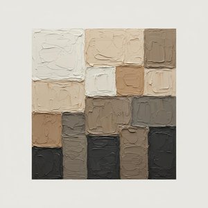 Monolithic Fragments In Earth And Shadow: A Singular Sculptural Study In Impasto — Laurent Fabre