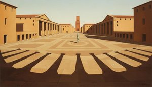 Shadows Of An Uninhabited Eternity — Jacques Villedieu, Metaphysical Art (scuola Metafisica)
