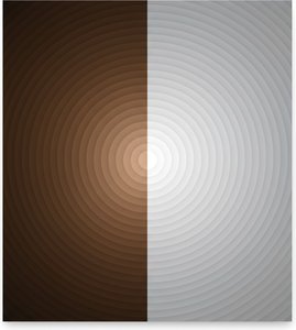 Symmetrical Resonance: Gradient Echoes Between Ochre Warmth And Lunar Gray Silence — Laurent Fabre, Neo-abstract Art (modern Abstract Compositions)