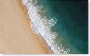 Ethereal Convergence Of Tides And Sand In A Singular Oceanic Masterpiece — David Moreau