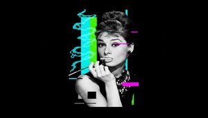 Fragmented Elegance: A Monochromatic Vision Interrupted by Neon Geometric Chaos