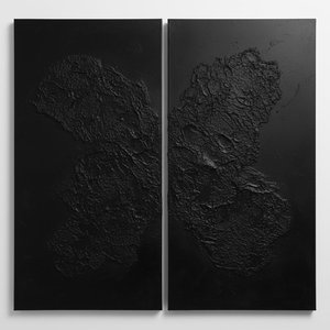 Monolithic Shadows: A Singular Sculptural Study In Charcoal And Eternal Form — David Moreau