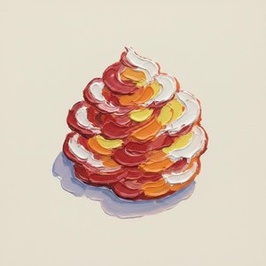 Radiant Embers Of An Organic Soul In Sculptural Impasto Gold And Crimson — Adrien Cordier