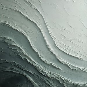 Monolithic Strata In Slate: A Meditative Study Of Eroded Grey Shadows — David Moreau, Plaster & Texture Art