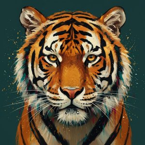 Eternal Majesty: A Monumental Study of Amber Gaze and Golden Splendor